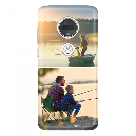 MOTOROLA by LENOVO - Moto G7 - Soft Clear Case - Collage of 2