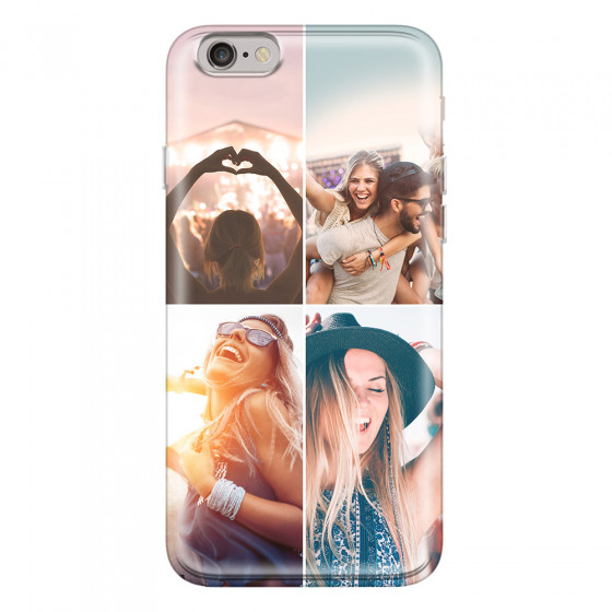 APPLE - iPhone 6S Plus - Soft Clear Case - Collage of 4