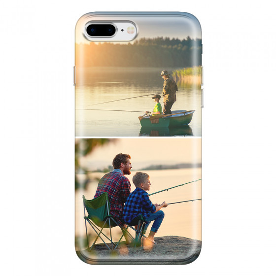 APPLE - iPhone 8 Plus - Soft Clear Case - Collage of 2