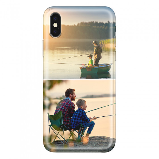APPLE - iPhone XS - Soft Clear Case - Collage of 2