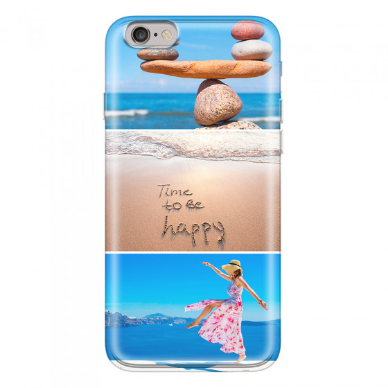 APPLE - iPhone 6S - Soft Clear Case - Collage of 3