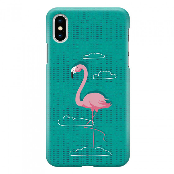 APPLE - iPhone XS - 3D Snap Case - Cartoon Flamingo