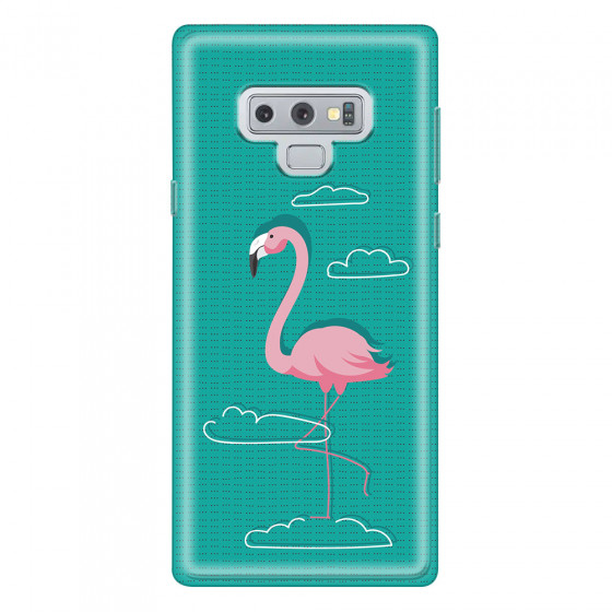SAMSUNG - Galaxy Note 9 - Soft Clear Case - Cartoon Flamingo