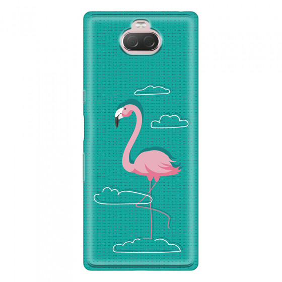 SONY - Sony 10 Plus - Soft Clear Case - Cartoon Flamingo