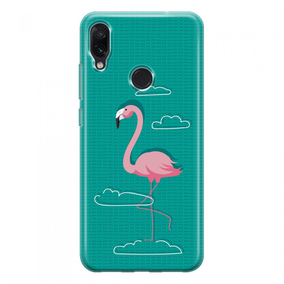 XIAOMI - Redmi Note 7/7 Pro - Soft Clear Case - Cartoon Flamingo