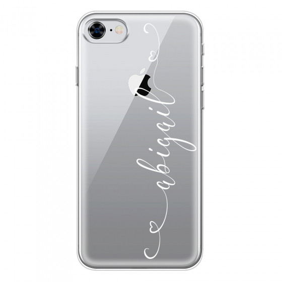 APPLE - iPhone 8 - Soft Clear Case - Hearts Handwritten
