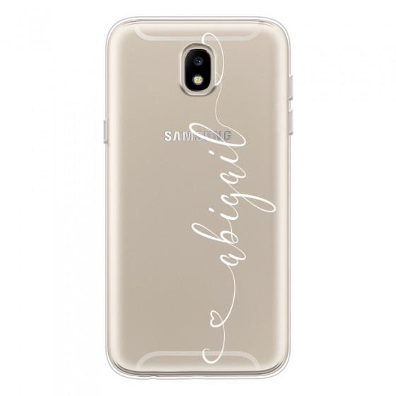 SAMSUNG - Galaxy J5 2017 - Soft Clear Case - Hearts Handwritten