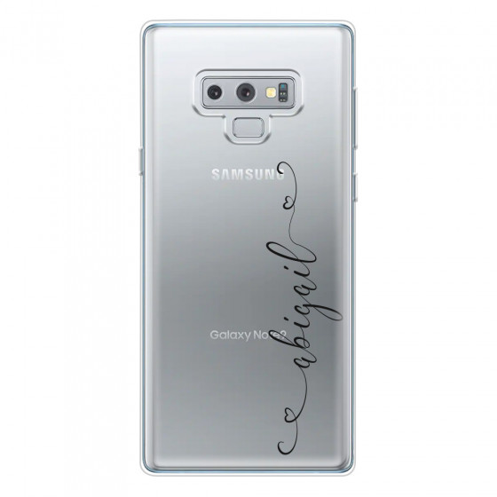 SAMSUNG - Galaxy Note 9 - Soft Clear Case - Little Dark Hearts Handwritten