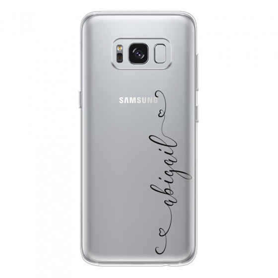 SAMSUNG - Galaxy S8 Plus - Soft Clear Case - Little Dark Hearts Handwritten