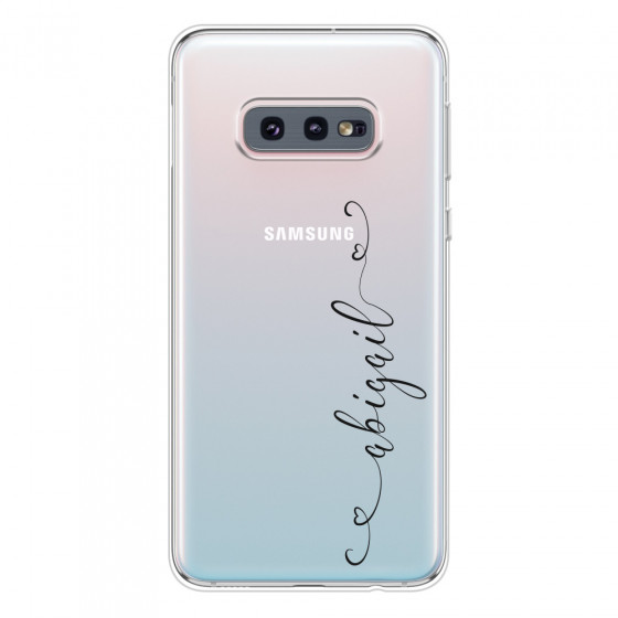 SAMSUNG - Galaxy S10e - Soft Clear Case - Little Dark Hearts Handwritten