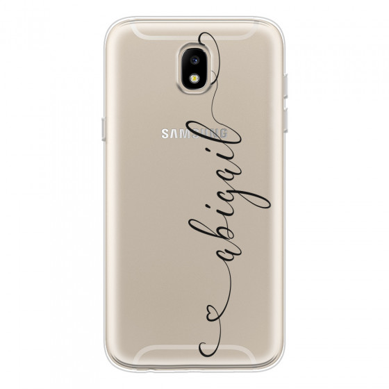 SAMSUNG - Galaxy J5 2017 - Soft Clear Case - Dark Hearts Handwritten