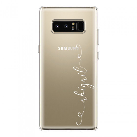 SAMSUNG - Galaxy Note 8 - Soft Clear Case - Little Hearts Handwritten