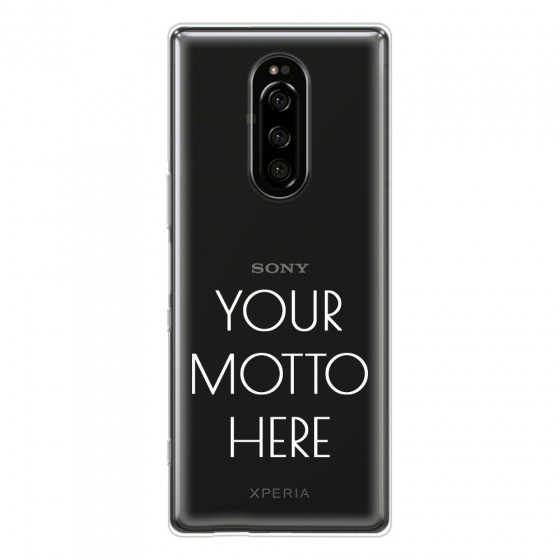 SONY - Sony 1 - Soft Clear Case - Your Motto Here