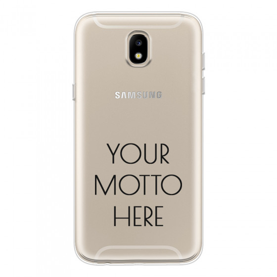 SAMSUNG - Galaxy J5 2017 - Soft Clear Case - Your Motto Here II.