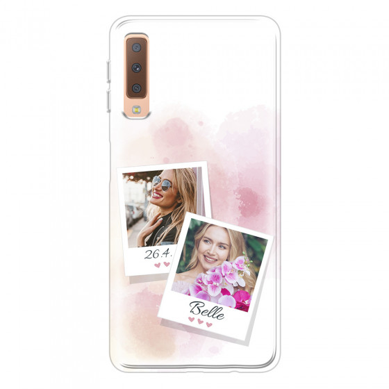 SAMSUNG - Galaxy A7 2018 - Soft Clear Case - Soft Photo Palette
