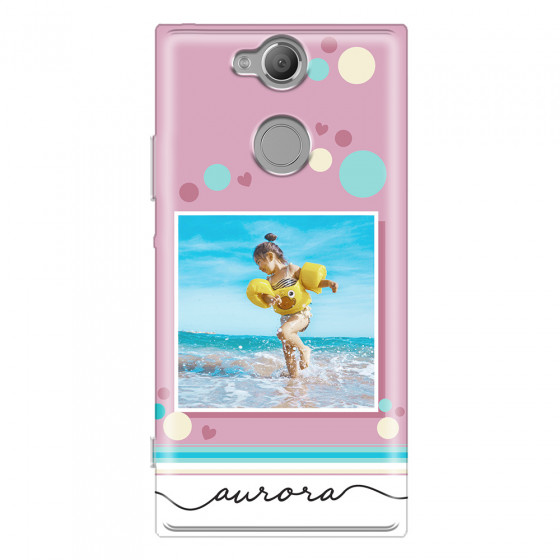 SONY - Sony XA2 - Soft Clear Case - Cute Dots Photo Case