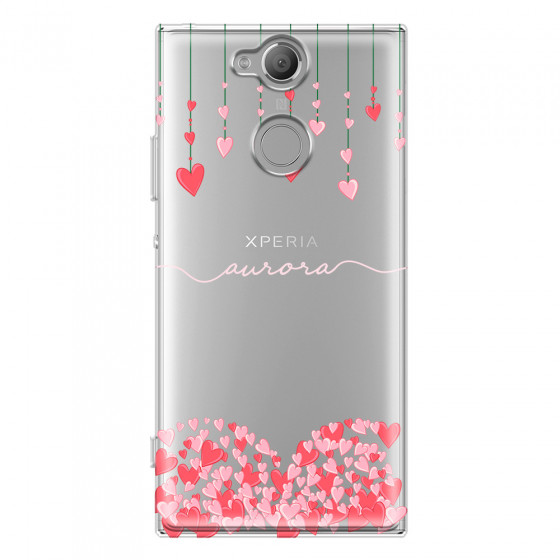 SONY - Sony XA2 - Soft Clear Case - Light Love Hearts Strings