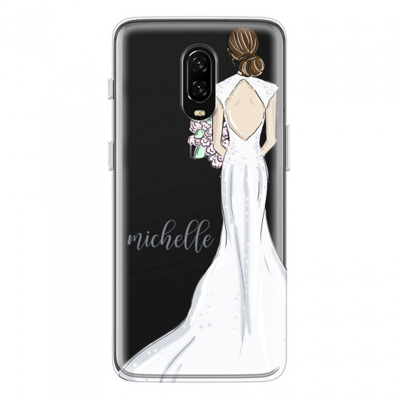 ONEPLUS - OnePlus 6T - Soft Clear Case - Bride To Be Brunette Dark