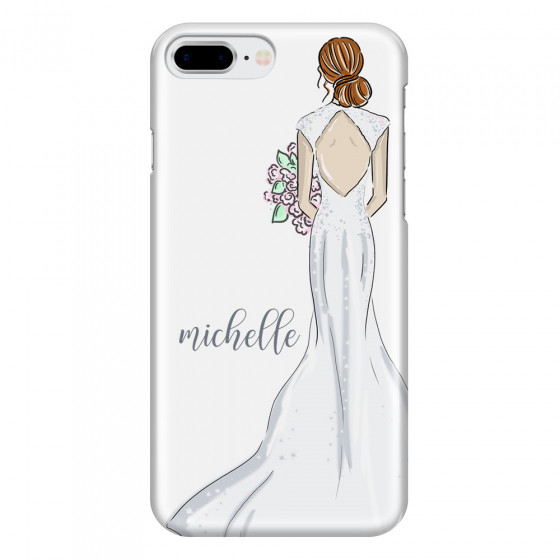 APPLE - iPhone 8 Plus - 3D Snap Case - Bride To Be Redhead Dark