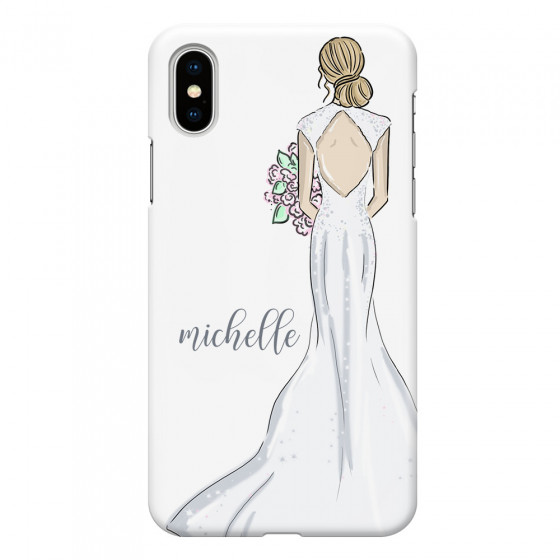 APPLE - iPhone XS - 3D Snap Case - Bride To Be Blonde Dark