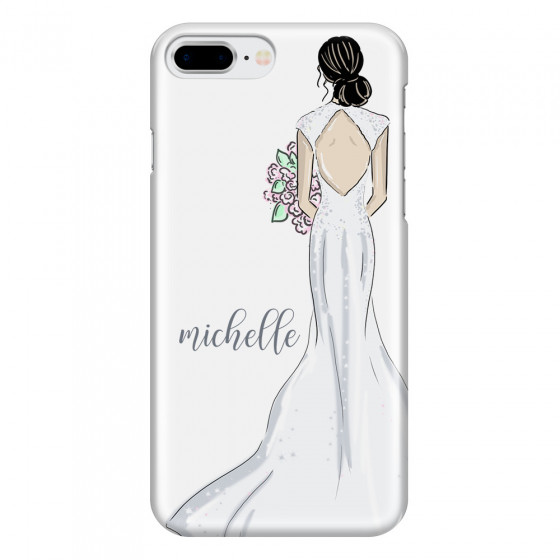 APPLE - iPhone 7 Plus - 3D Snap Case - Bride To Be Blackhair Dark
