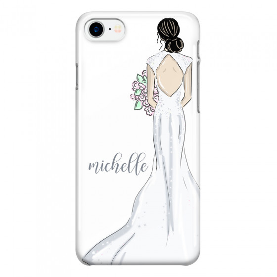 APPLE - iPhone 7 - 3D Snap Case - Bride To Be Blackhair Dark