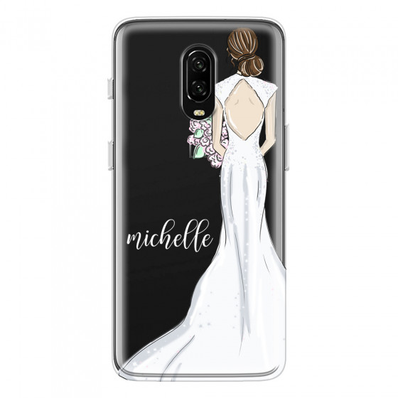 ONEPLUS - OnePlus 6T - Soft Clear Case - Bride To Be Brunette