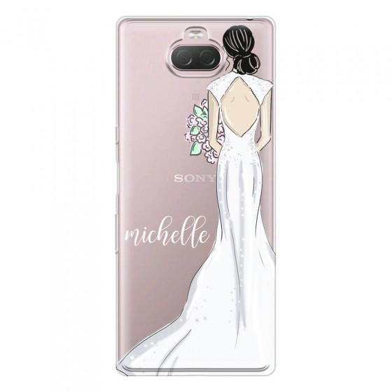 SONY - Sony 10 Plus - Soft Clear Case - Bride To Be Blackhair