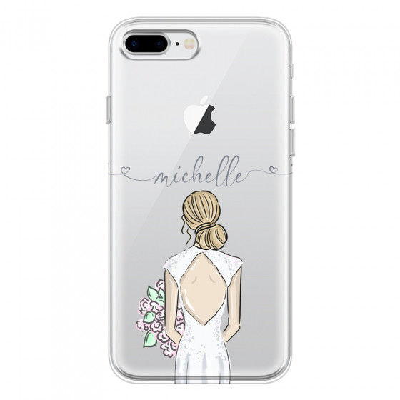 APPLE - iPhone 8 Plus - Soft Clear Case - Bride To Be Blonde II. Dark