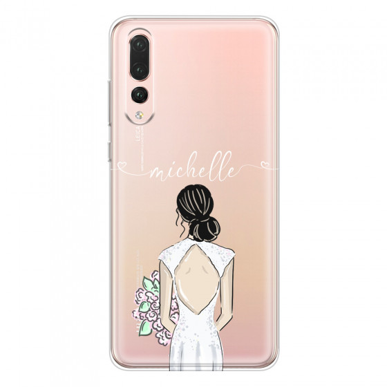 HUAWEI - P20 Pro - Soft Clear Case - Bride To Be Blackhair II.