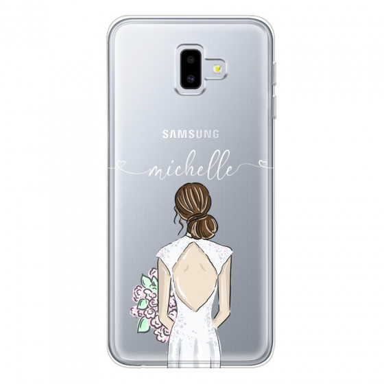 SAMSUNG - Galaxy J6 Plus 2018 - Soft Clear Case - Bride To Be Brunette II.