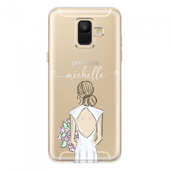 SAMSUNG - Galaxy A6 2018 - Soft Clear Case - Bride To Be Blonde II.