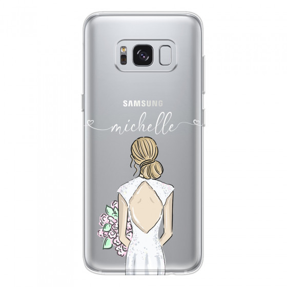 SAMSUNG - Galaxy S8 Plus - Soft Clear Case - Bride To Be Blonde II.