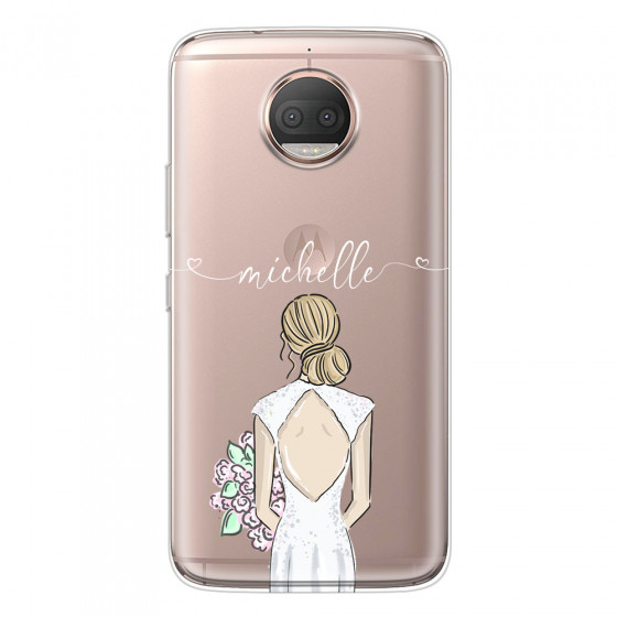 MOTOROLA by LENOVO - Moto G5s Plus - Soft Clear Case - Bride To Be Blonde II.
