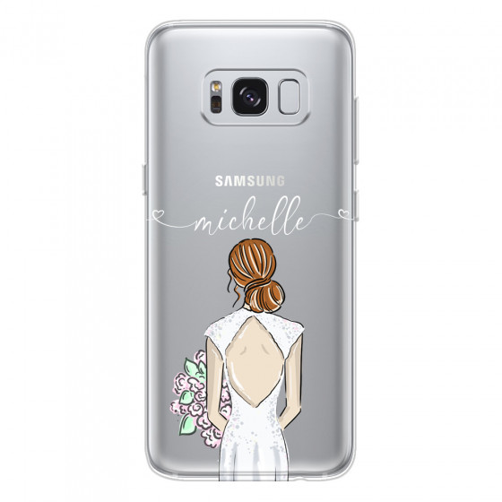 SAMSUNG - Galaxy S8 Plus - Soft Clear Case - Bride To Be Redhead II.