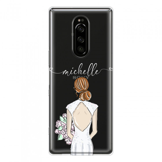 SONY - Sony 1 - Soft Clear Case - Bride To Be Redhead II.