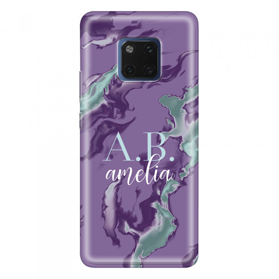 HUAWEI - Mate 20 Pro - Soft Clear Case - Streamflow Violet Ocean