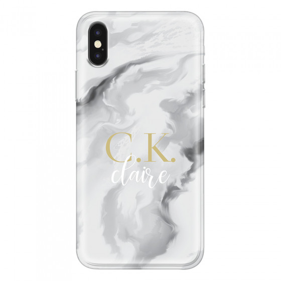 APPLE - iPhone XS Max - Soft Clear Case - Streamflow Light Elegance
