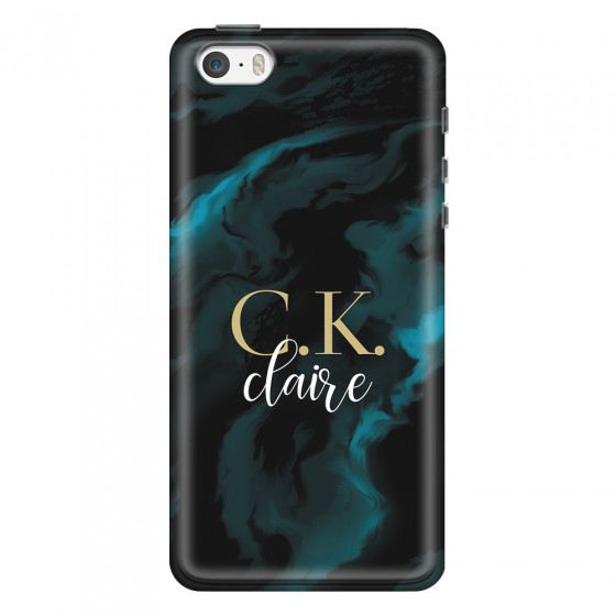 APPLE - iPhone 5S/SE - Soft Clear Case - Streamflow Dark Elegance