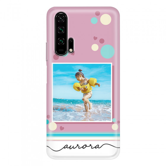 HONOR - Honor 20 Pro - Soft Clear Case - Cute Dots Photo Case