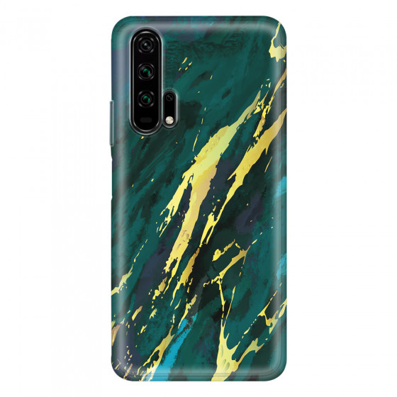 HONOR - Honor 20 Pro - Soft Clear Case - Marble Emerald Green
