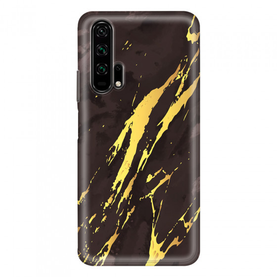 HONOR - Honor 20 Pro - Soft Clear Case - Marble Royal Black