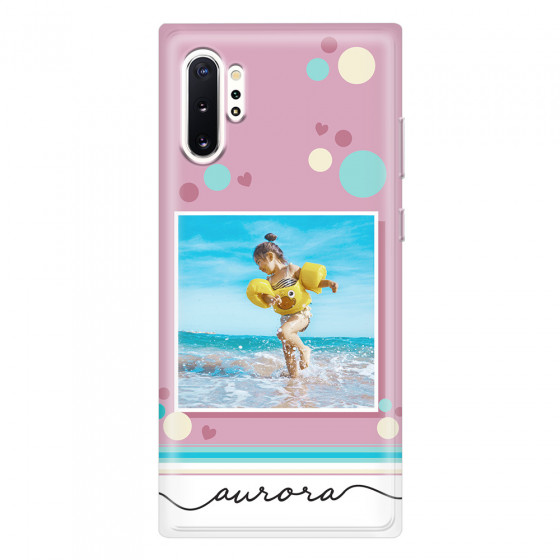 SAMSUNG - Galaxy Note 10 Plus - Soft Clear Case - Cute Dots Photo Case