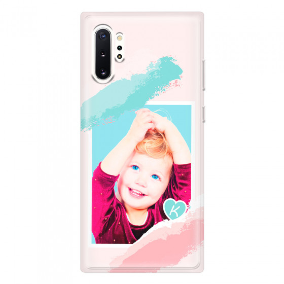 SAMSUNG - Galaxy Note 10 Plus - Soft Clear Case - Kids Initial Photo