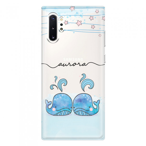 SAMSUNG - Galaxy Note 10 Plus - Soft Clear Case - Little Whales