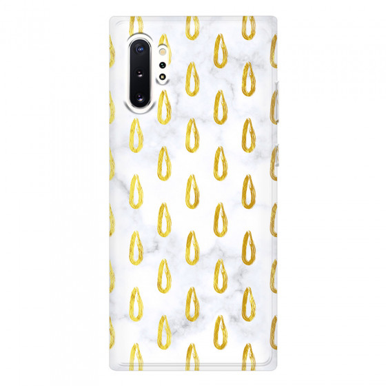 SAMSUNG - Galaxy Note 10 Plus - Soft Clear Case - Marble Drops