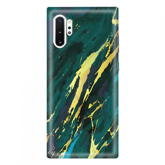 SAMSUNG - Galaxy Note 10 Plus - Soft Clear Case - Marble Emerald Green