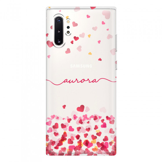 SAMSUNG - Galaxy Note 10 Plus - Soft Clear Case - Scattered Hearts