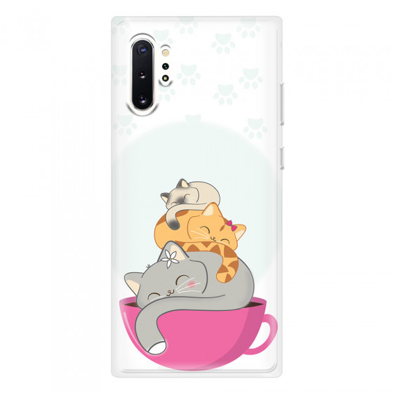 SAMSUNG - Galaxy Note 10 Plus - Soft Clear Case - Sleep Tight Kitty