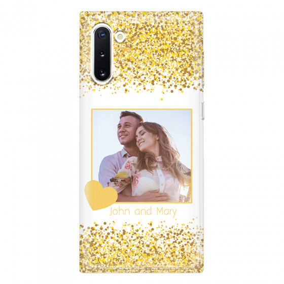 SAMSUNG - Galaxy Note 10 - Soft Clear Case - Gold Memories
